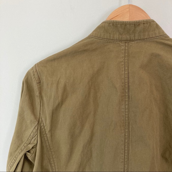 Loft Utility Jacket Army Green Drawstring Waist - Picture 8 of 11